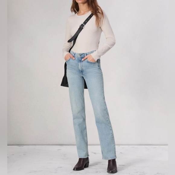 Rag & Bone Harlow Full Length Straight Jean - Picture 2 of 9